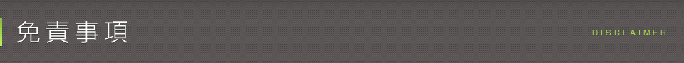 免責事項